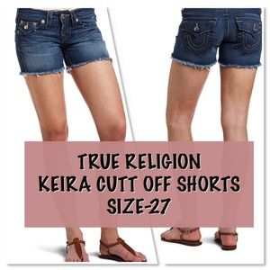 True Religion Keira Shorts Size-27