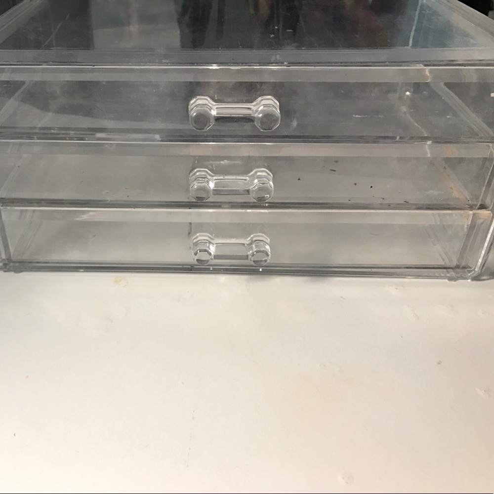 acrylics 3 drawer makeup organizer