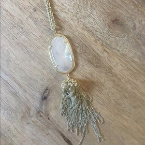 Mother of Pearl Kendra Scott Tassle Necklace