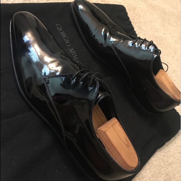 Giorgio Armani Patent Derby Shoe, 7.5D main image 8