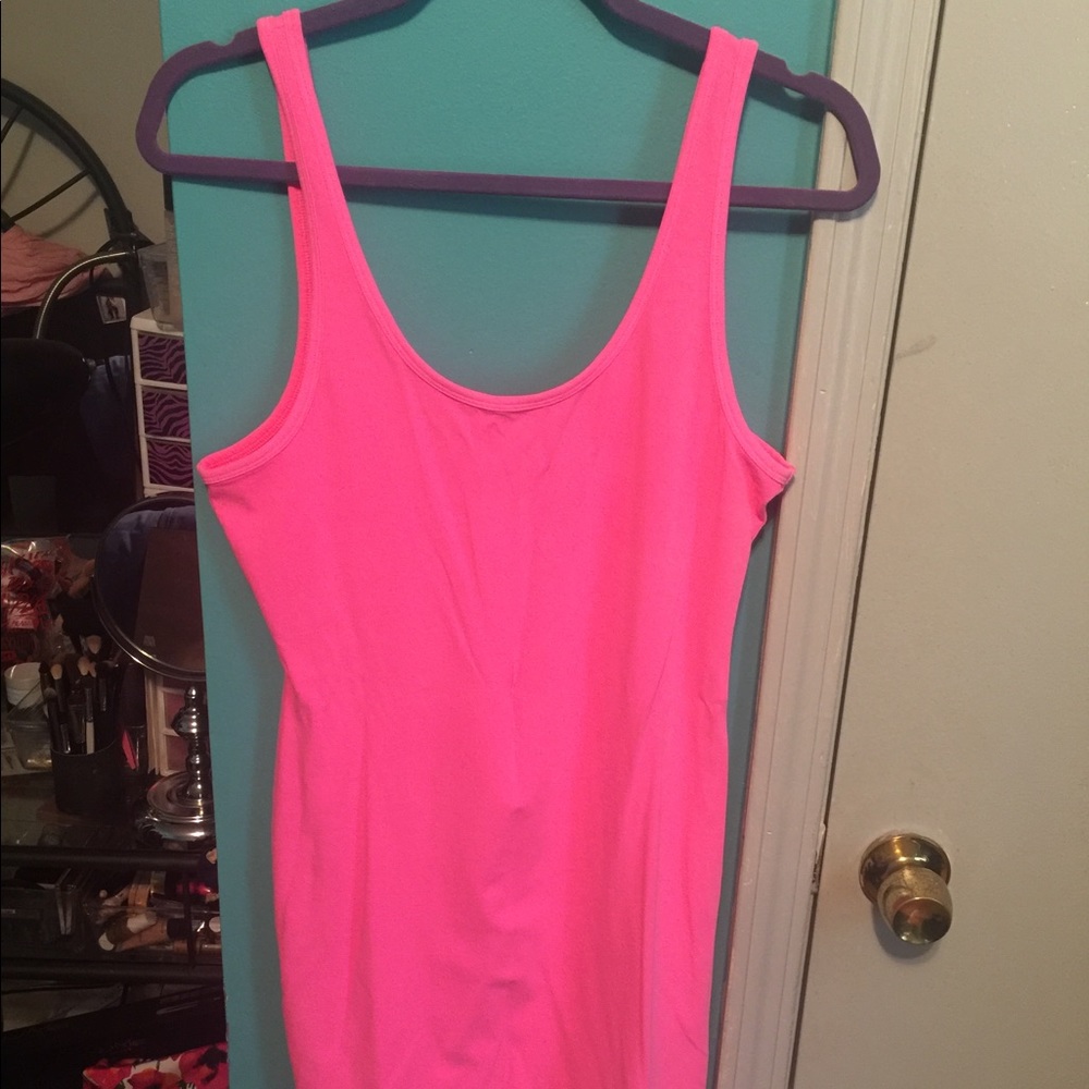 Victoria secret neon pink mini dress