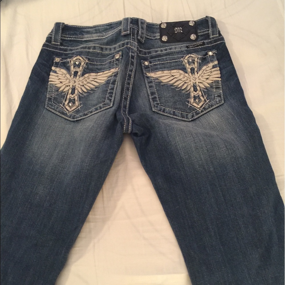 Miss Me cross with wings jeans