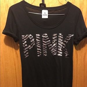 Pink Zebra Sequin Shirt