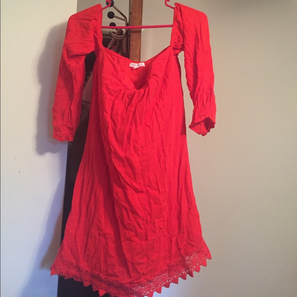 Red dress