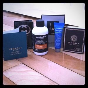 Men's high end travel fragrance shower lot