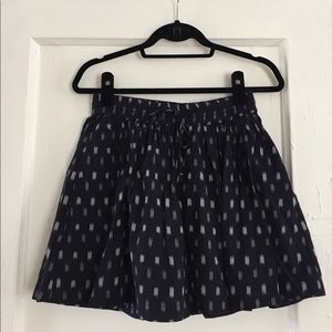 Madewell navy ikat skirt