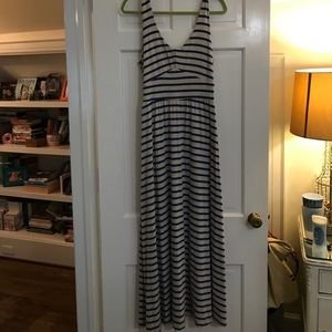 Super Cute blue and gray striped dress! SZ large