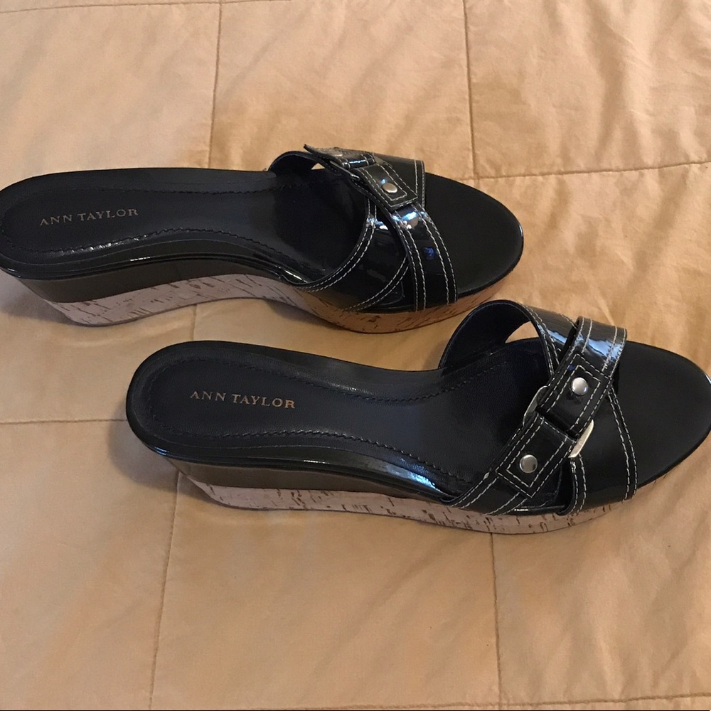 Ann Taylor LOFT Loretta Buckle Wedges