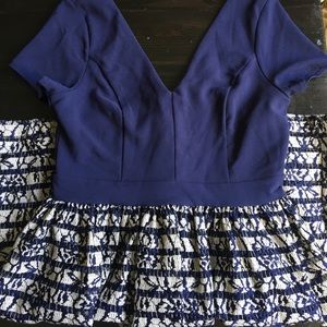 Francesca's Navy Dress