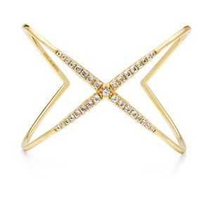 Elizabeth and James Windrose Pave Cuff