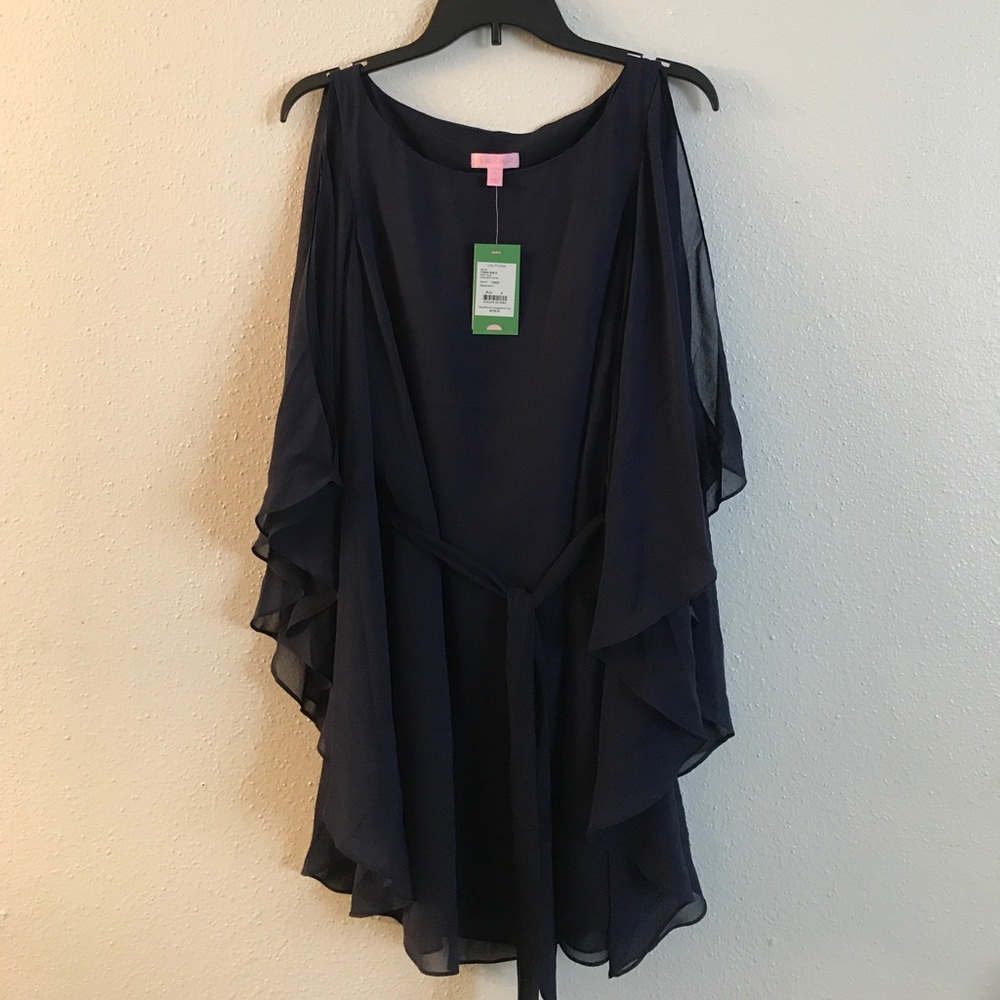 Lilly Pulitzer Margurite Caftain in True Navy