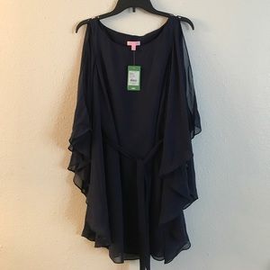 Lilly Pulitzer Margurite Caftain in True Navy