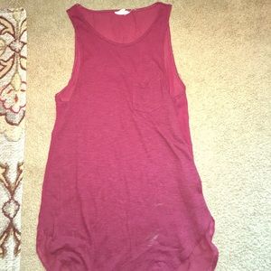Maroon tank top