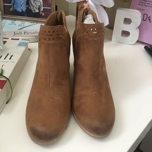 Maurices Tan Wedge Booties