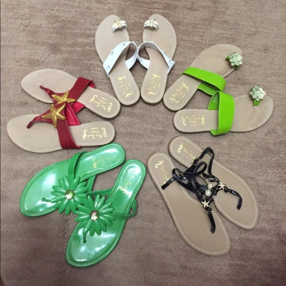 5 Pair Miss Trish Sandals Size 9