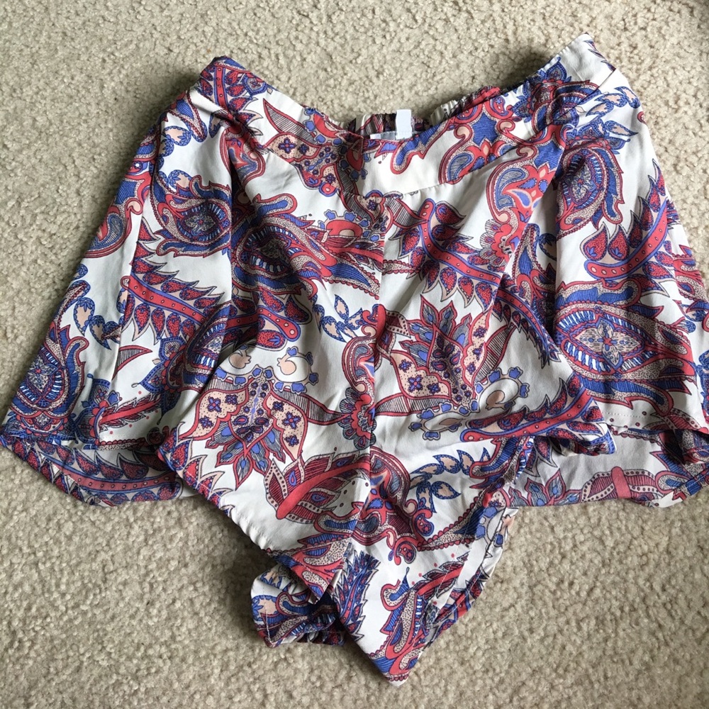 High Wasted Floral Shorts