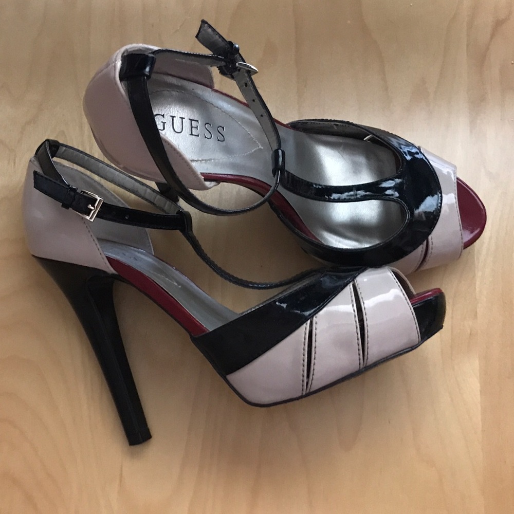 👠 Donating 6/30 👠 Guess T Strap Peep Toe Heels