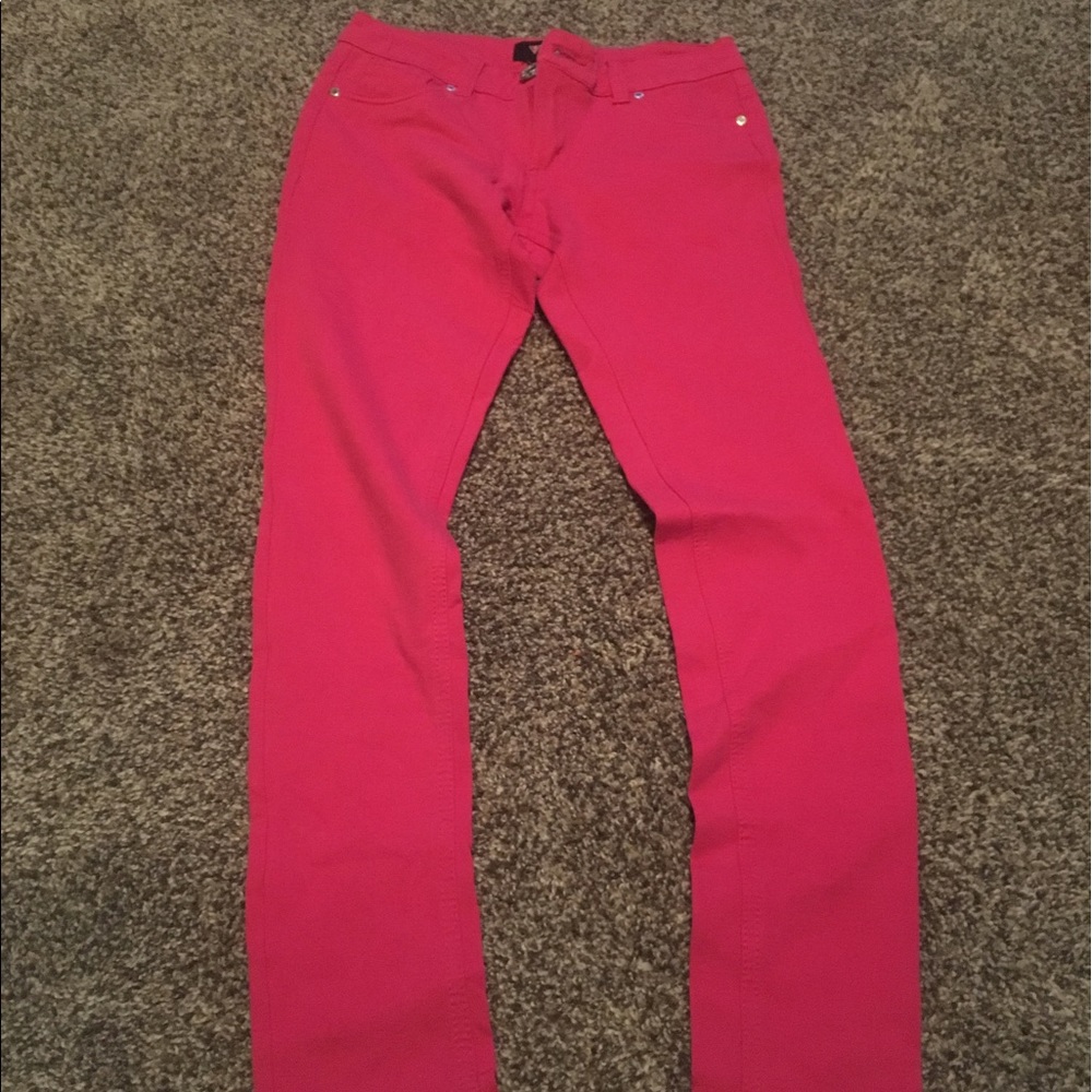 Pink guess jeggings