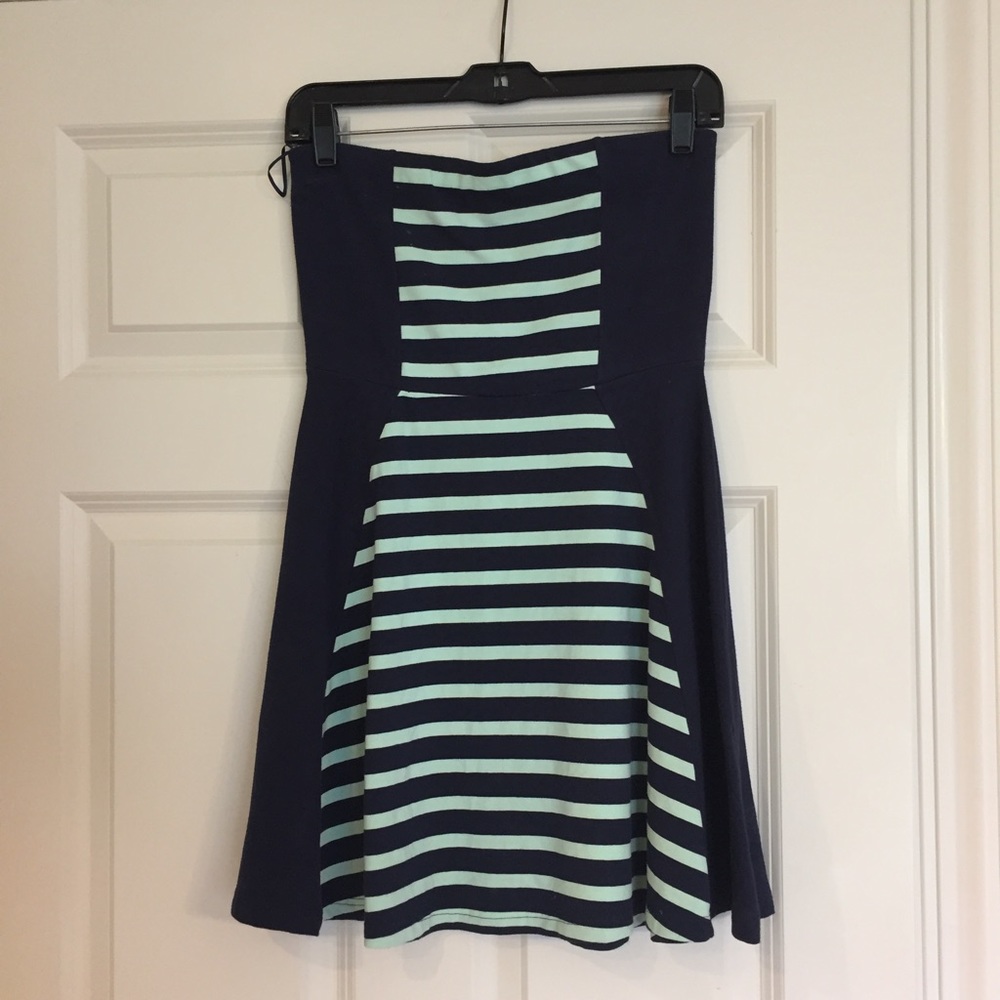Navy and Mint Dress