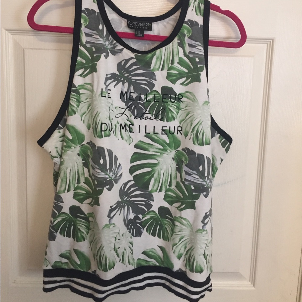 Tropical sleeveless top