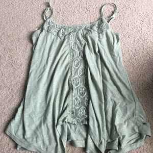 Mint green top with adjustable straps