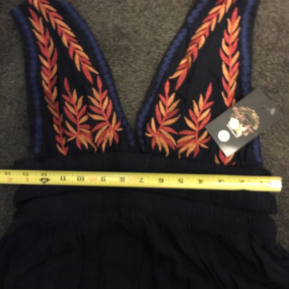 Navy halter blouse - Picture 3 of 5