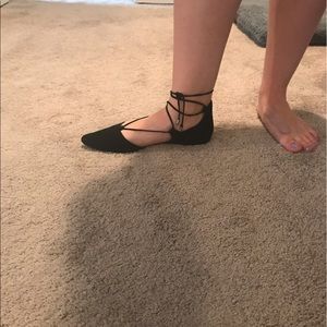 Jessica Simpson lace up flats