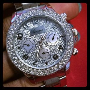 Big Face Geneva Crystal Watch