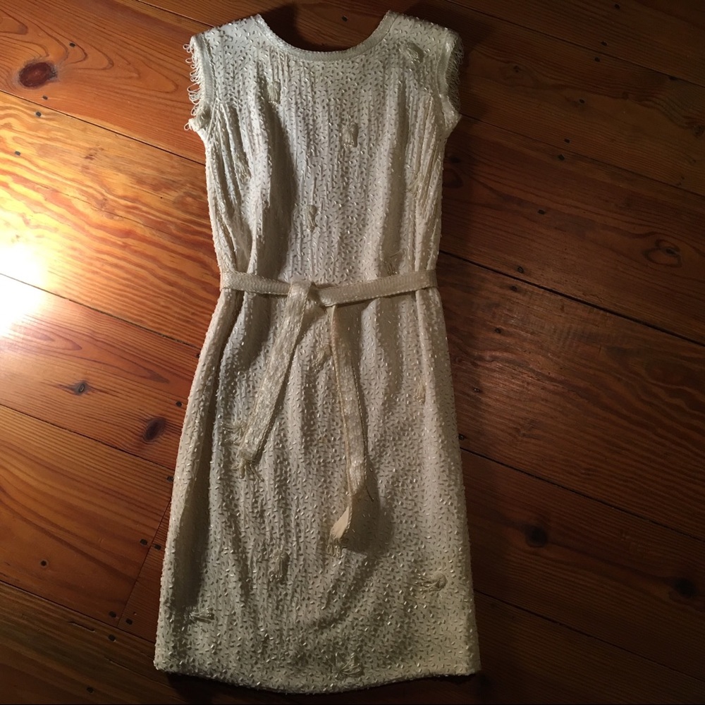 VINTAGE Beaded Dress and Belt