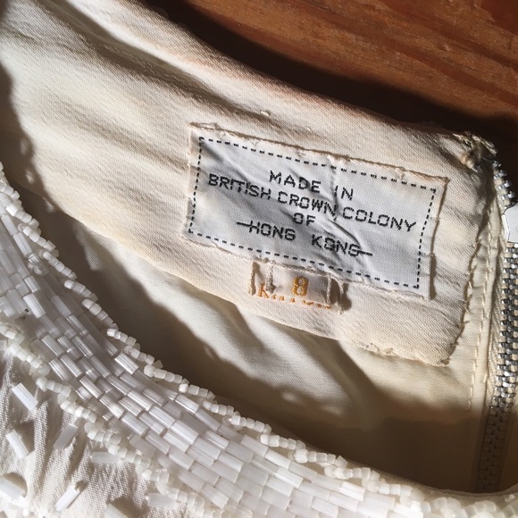 VINTAGE Beaded Dress and Belt - Picture 3 of 8