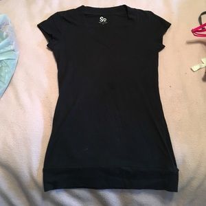 Women's Black V-Neck