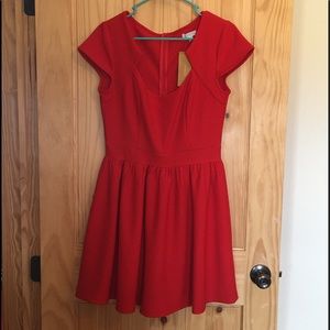 Franchesca red dress large new with tags
