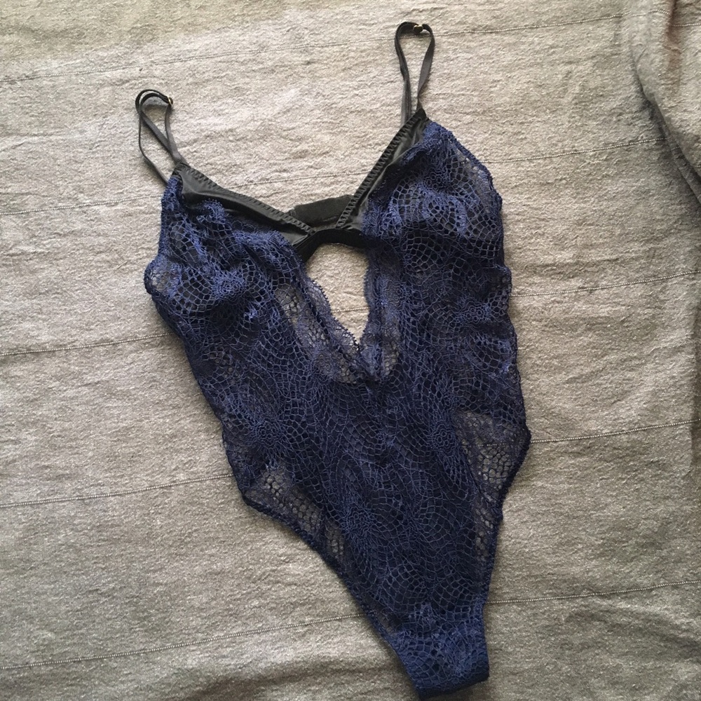 Navy and black VS teddy