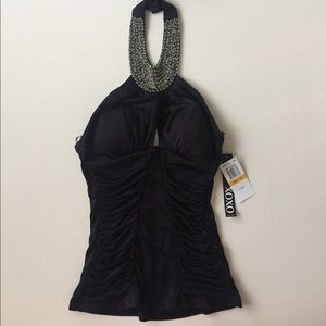 Black halter top