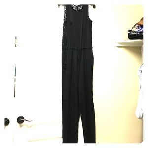 Black lace-back Jumpsuit