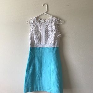 Baby Blue & White Lilly Dress