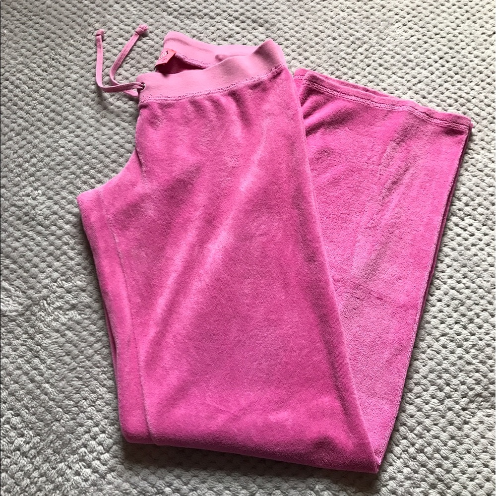 Juicy Couture Bubblegum Pink Terry Pants Size XS