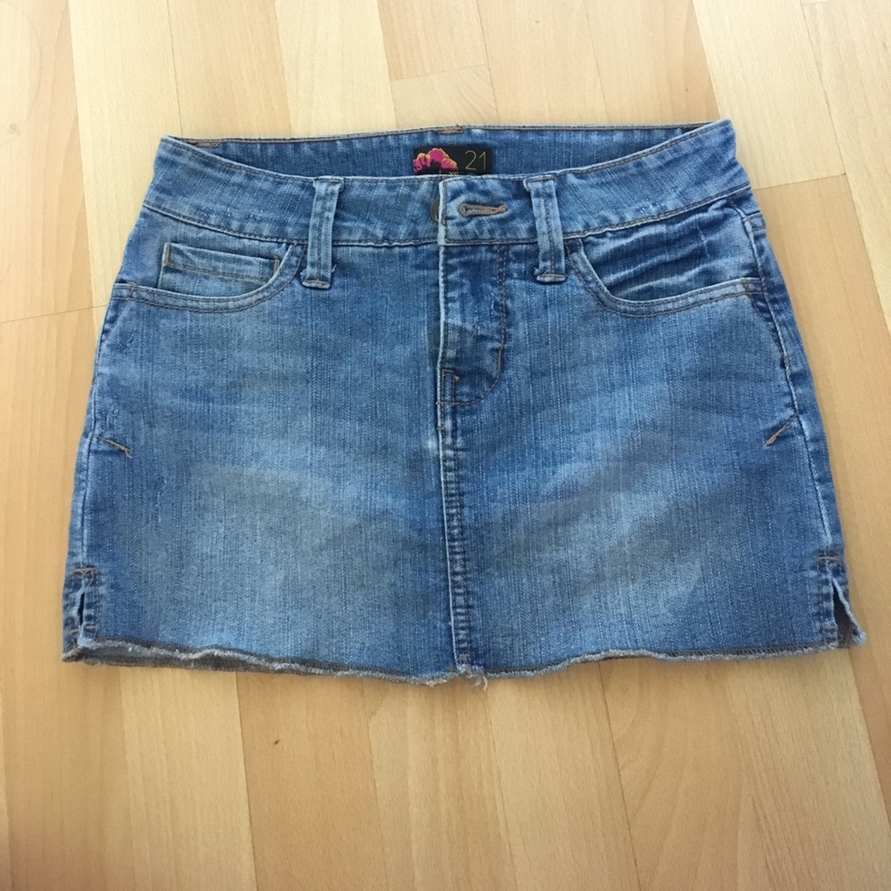 Forever 21 mini denim skirt
