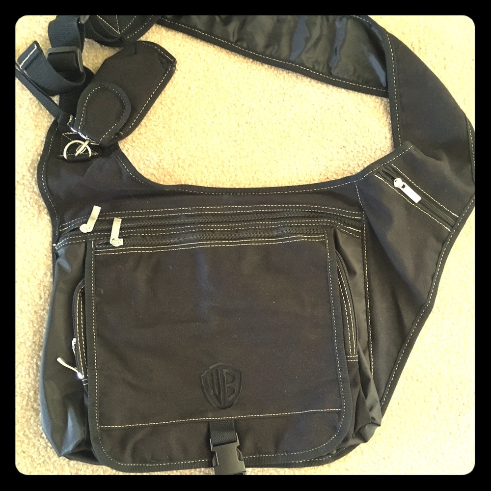 Black messenger bag