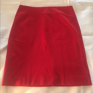 Michael Kors Red Pencil Skirt (Size 4)