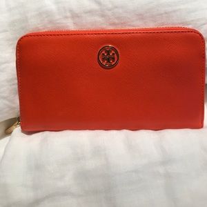 Orange Tory Butch Wallet