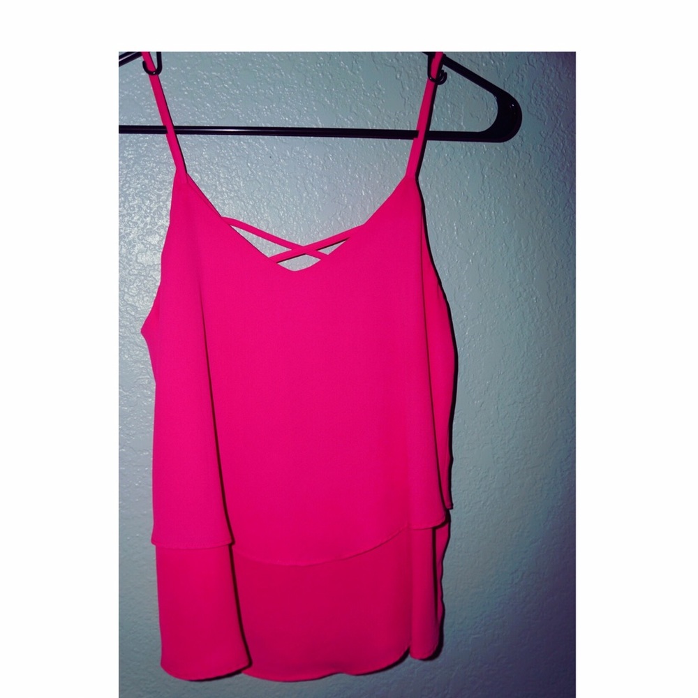 Hot pink tank top