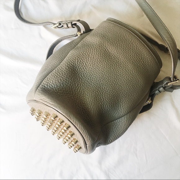 Alexander Wang Small Diego Bag (Light Grey/gold) - Picture 6 of 7