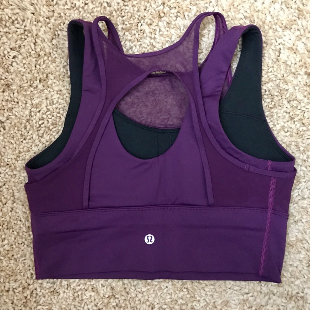 Lululemon high-neck crop sports bra