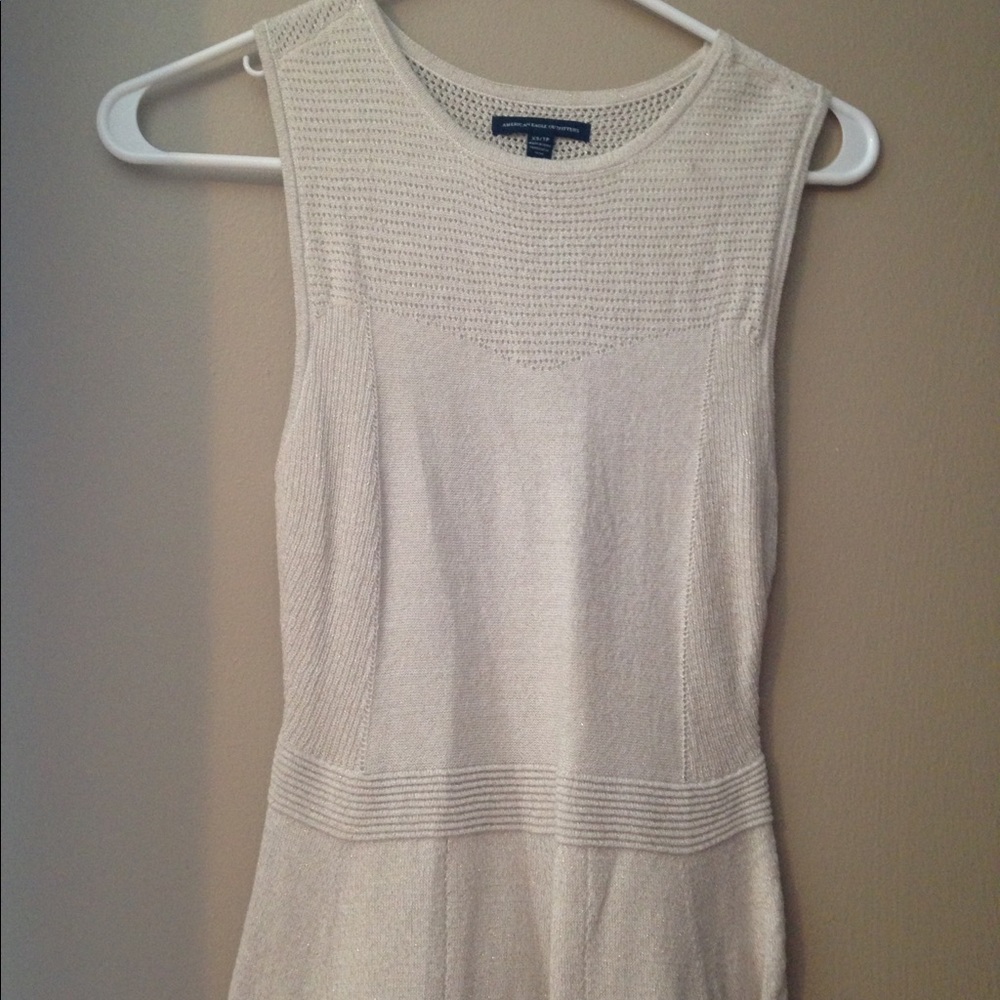 American Eagle Outfitters cream knit dress
