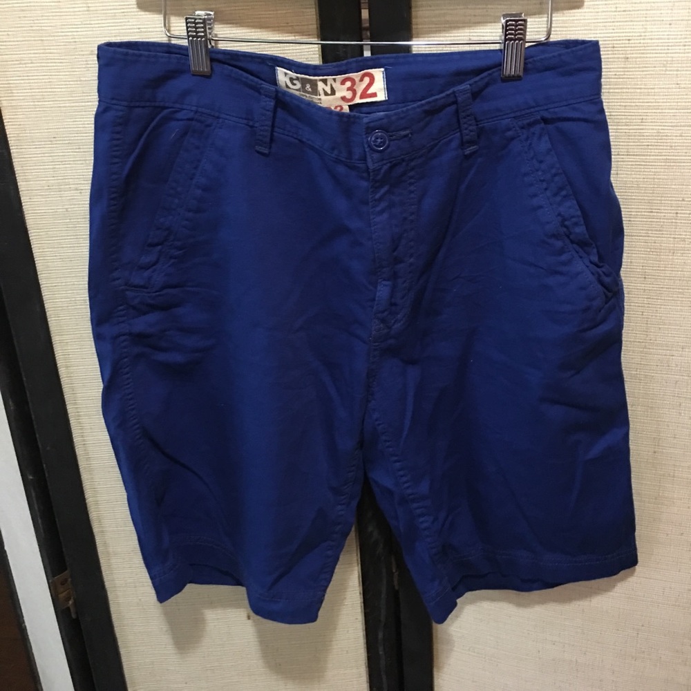 Men's Casual Blue Shorts 32
