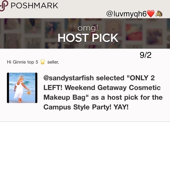 Only 2 left! 🎉HP 9/2🎉Weekend Cosmetic Makeup Bag - Picture 5 of 5