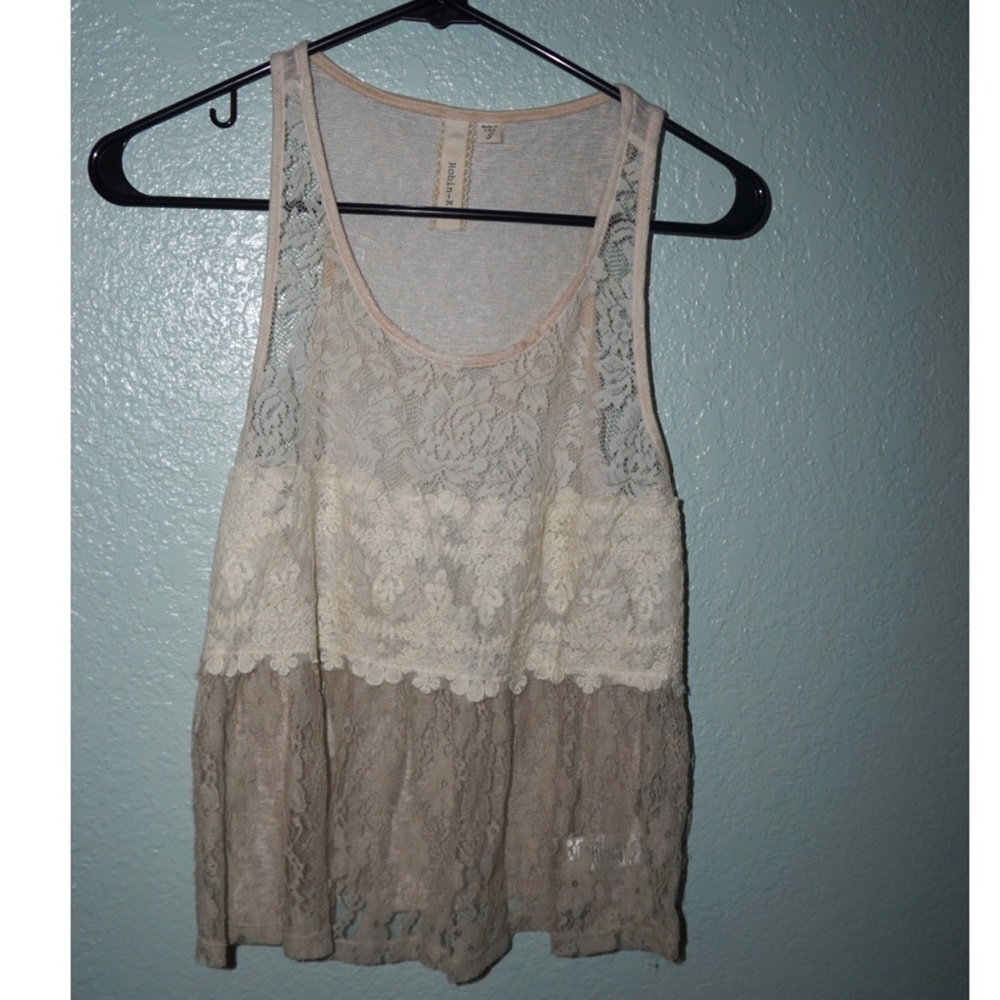 Lace tank top