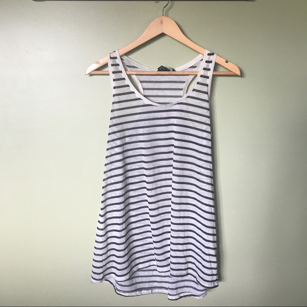 H&M Navy & White Striped Tunic