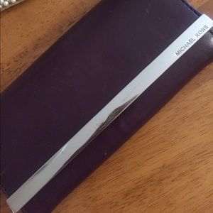 SOLD SOLD!! Michael Kors Purple Tri fold Wallet
